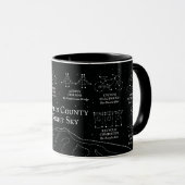 Marin County Night Sky 11 oz mug black マグカップ (正面右)