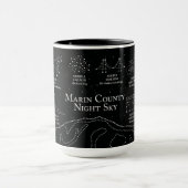 Marin County Night Sky 15 oz. mug black マグカップ (中央)