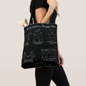 Marin County Night Sky Medium Tote Bag Black トートバッグ (クローズアップ)