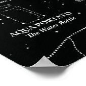 Marin County Night Sky Poster Black ポスター (角)
