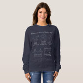 Marin County Night Sky Women's Sweatshirt Blue スウェットシャツ (正面フル)