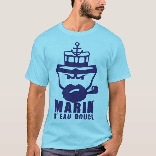 marin eau douce citation personnage bateau ancre tシャツ (正面)