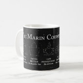 Marin Night Sky Mug コーヒーマグカップ (正面左)