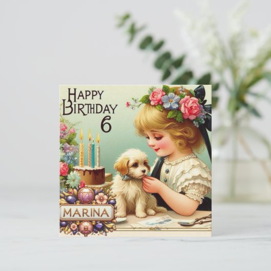 MARINA 6年～誕生日カード～子犬～ (スタンド正面)