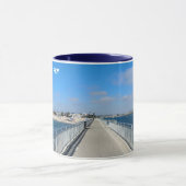 Marina Del Rey, CA -ビーチ/チャンネル マグカップ (中央)