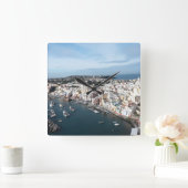Marina di Corricella View 1 - Procida スクエア壁時計 (ホーム)