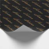 Marina gold Design Lettering Geschenkpapier ラッピングペーパー (角)