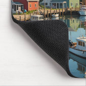 Marina in a Little Fishing Village マウスパッド (コーナー)