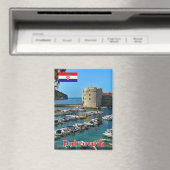 Marina in Dubrovnik, Croatia travel マグネット (インサイチュ (食洗機))