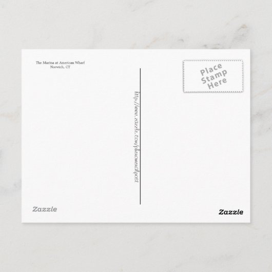 Marina in Norwich, CT – はがき (裏面)