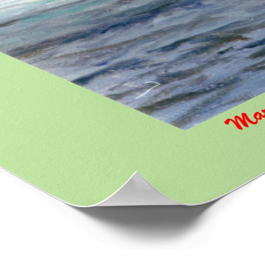 Marina/Mariña/Seascape ポスター (角)