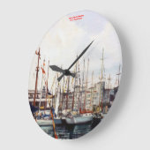 Marina/Mariña/Seascape ラージ壁時計 (傾斜)