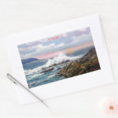 Marina/Mariña/Seascape 長方形シール (封筒)