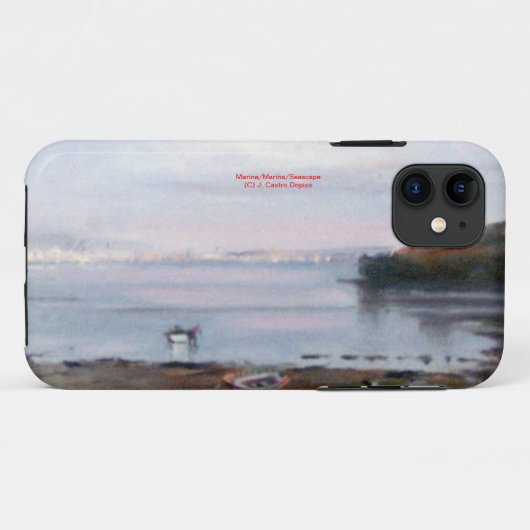 Marina/Mariña/Seascape Case-Mate iPhoneケース (裏面(横))