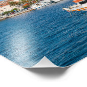 Marina of Korcula city – ダルマティア，クロアチア フォトプリント (角)