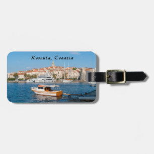 Marina of Korcula city – ダルマティア,クロアチア ラゲッジタグ