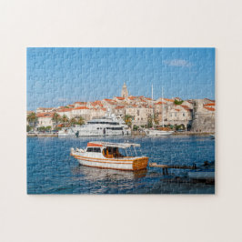 Marina of Korcula city - Dalmatia, Croatia ジグソーパズル