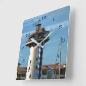 Marina Vallarta 0948 スクエア壁時計 (傾斜)
