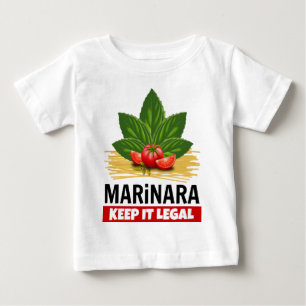 Marinaraはそれを法的ベズルのトマトスパゲッティ保ちます ベビーTシャツ