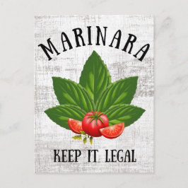 Marinara it 保 Legal Basilトマ葉ト シーズンポストカード