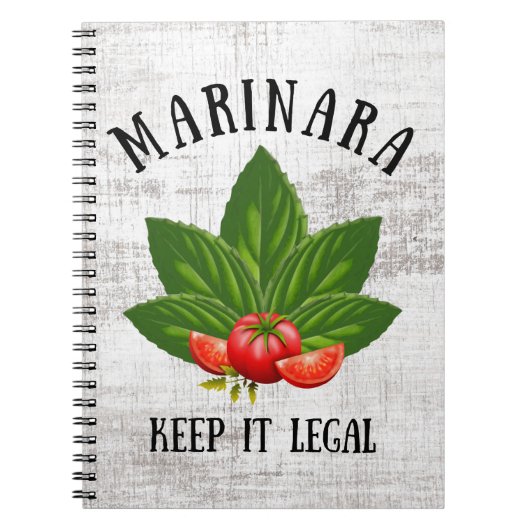 Marinara it 保 Legal Basilトマ葉ト ノートブック (正面)