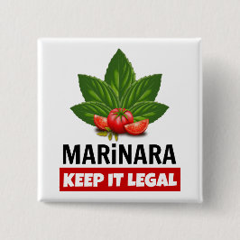 Marinara it 保 Legal Basilトマ葉ト 缶バッジ