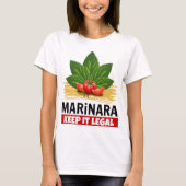 Marinara it 保 Legal Basil Tomattomates Spaghetti Tシャツ (正面)