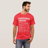 Marinara Sauce Nutrition Fact Funny Thanksgiving C Tシャツ (正面フル)