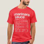 Marinara Sauce Nutrition Fact Funny Thanksgiving C Tシャツ (正面)