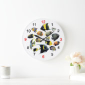 Marine Angelfishの掛け時計 ラージ壁時計 (ホーム)