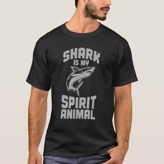 Marine Biology Shark Is My Spirit Animal Tシャツ (正面)