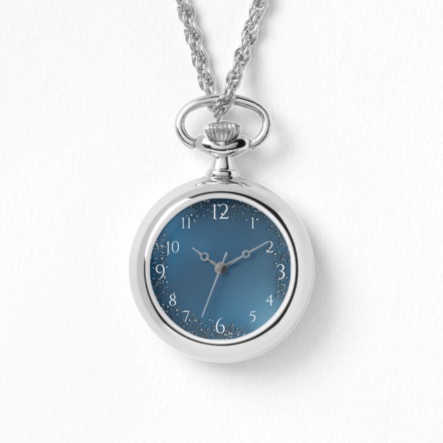 Marine Blue & Bubbles 腕時計 (正面)