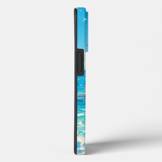 Marine Blue Girl Case-Mate iPhoneケース (裏面 / 右)