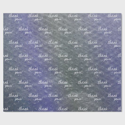 Marine Blues Bubble Wrapリセラーありがとうございました ラッピングペーパー (フラット)