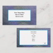 Marine Blues Bubble Wrap Backgroundリセラー 名刺 (正面/裏面)