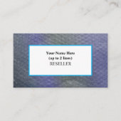 Marine Blues Bubble Wrap Backgroundリセラー 名刺 (正面)