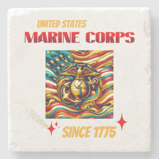 Marine Corps Since 1775 Stone Coaster ストーンコースター