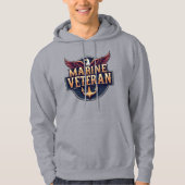 Marine Corps Veteran パーカ (正面)