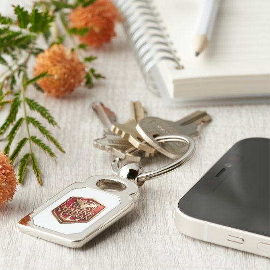 Marine Corps Veteran Logo Emblem キーホルダー (側面)