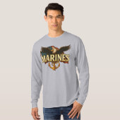 Marine Corps Veteran Logo Emblem Tシャツ (正面フル)