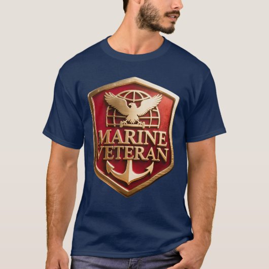 Marine Corps Veteran Logo Tシャツ (正面)