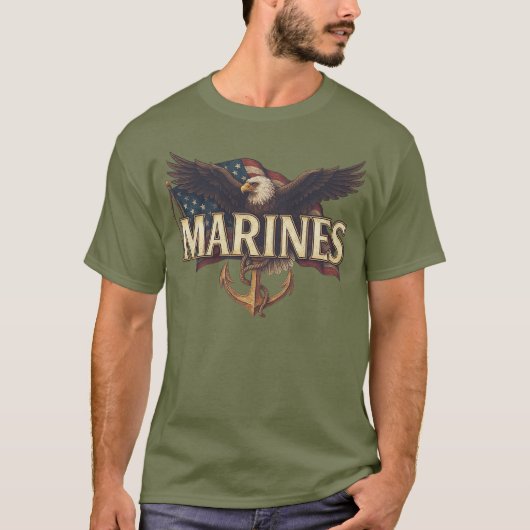 Marine Corps Veteran Logo Tシャツ (正面)
