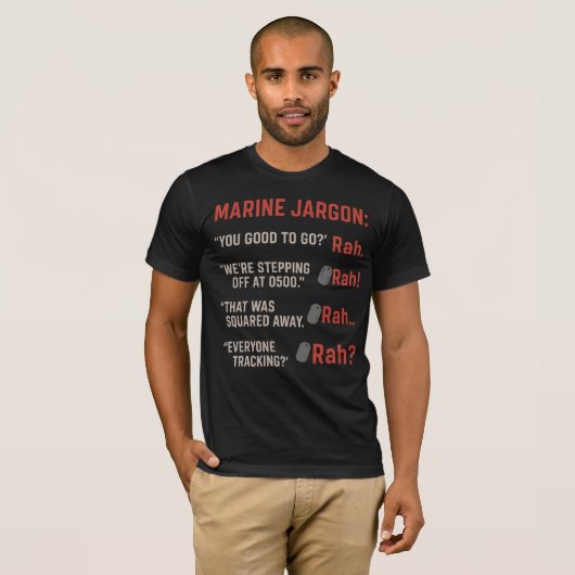 Marine Jargon: Rah – One Word. Every Meaning. Tシャツ (正面フル)