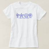 Marine life T-shirt, vacation, beach Tシャツ (デザイン正面)