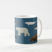 Marine mammals mug / cup コーヒーマグカップ (正面右)