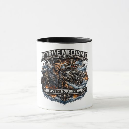 Marine Mechanic Coffee Mug マグカップ (中央)