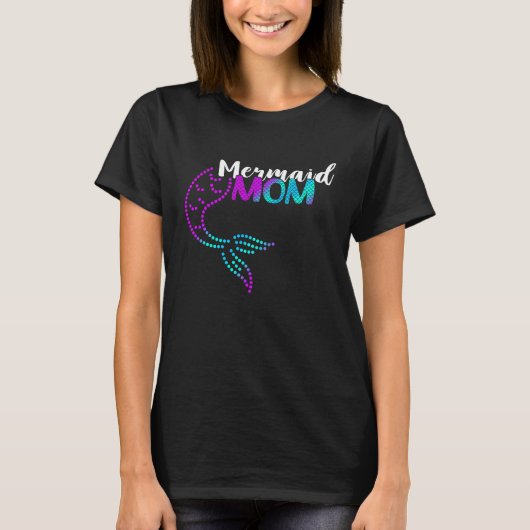 Marine Mermaid Love Mermaid Mom Tail Sea Creature  Tシャツ (正面)