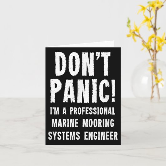 Marine Mooring Systems Engineer カード (黄色い花)