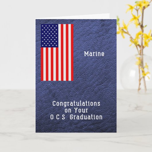 Marine OCS Schoolの卒業祝い カード (黄色い花)