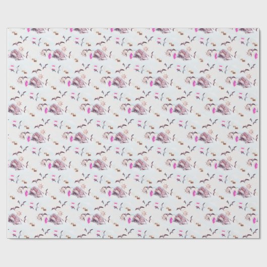 Marine pattern ラッピングペーパー (フラット)